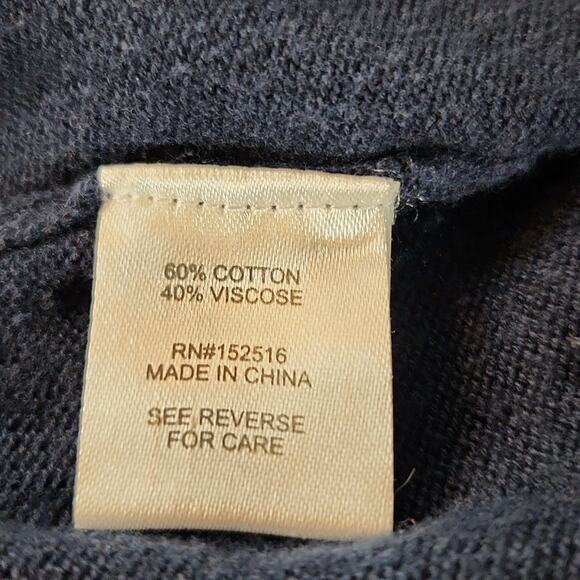 Meera Lane Navy Open Front Cardigan Elbow Sleeves 3X - Picture 10 of 10